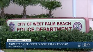 Arrested West Palm Beach officer has history of discipline issues