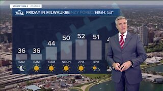 Friday will be warm and sunny with temps in the 50s