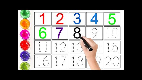 123 Numbers | 1234 Number Names | 1 To 20 Numbers Song | 12345 learning for kids | Counting Numbers