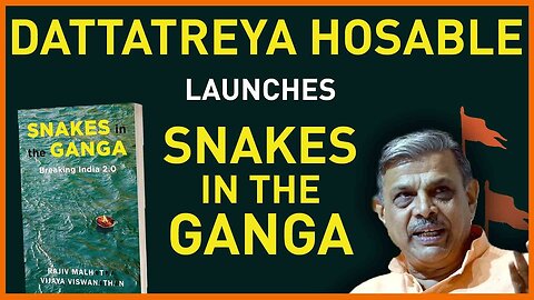 Dattatreya Hosabale launches book Snakes in the Ganga