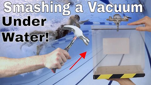 Smashing a Vacuum Chamber Under Water-Is There a Bubble?