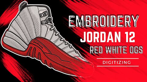 Achieve Stunning Results with Jordan 12 Red White Ogs Embroidery Design