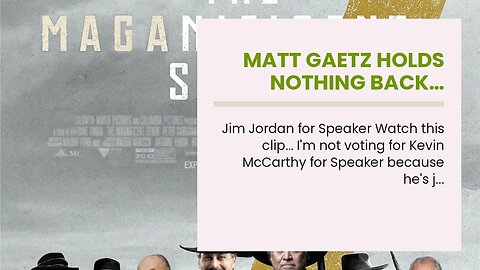 Matt Gaetz holds nothing back…
