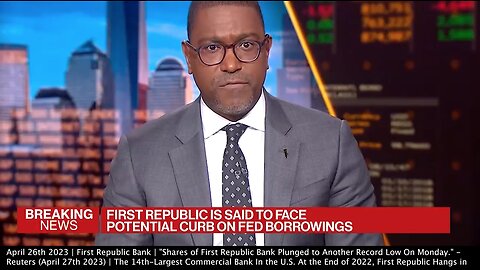 First Republic Bank | "First Republic Bank Which Drops About 50% Yesterday, Dropped About 20% Today." - Bloomberg (April 26th 2023) | First Republic was the 14th-largest commercial bank in the U.S. at the end of 2022, according to the Fed