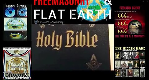 SHAPE OF THE EARTH, ACCORDING TO A 32ND DEGREE FREEMASON - HANDBOOK, FLAT EARTH OF THE BLACK SUN