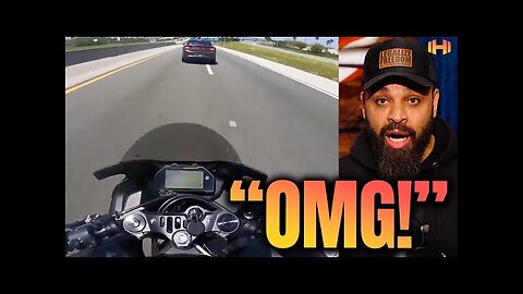 Cop Uses Unbelievable Maneuver to Stop Motorcyclist