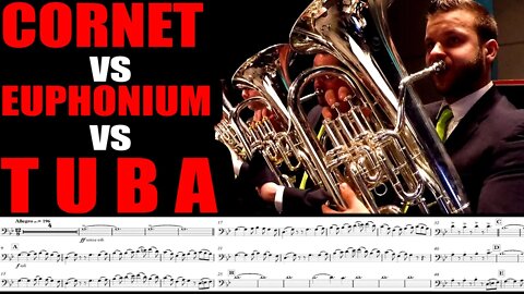 BATTLE OF TRIPLETS!!! Cornet VS Euphonium VS Tuba. WHO HAS THE FASTEST FINGERS???