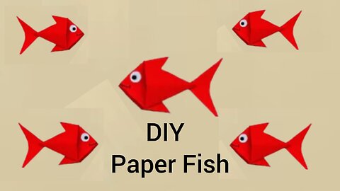 DIY Paper Fish | How to make a paper fish | Easy paper fish craft