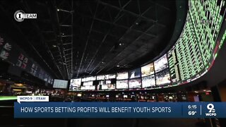 How will sports betting proceeds in Ohio flow to youth sports?