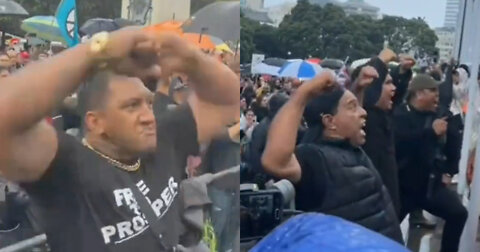 Maori People Perform Powerful Haka Dance in Protest of New Zealand COVID-19 Vaccine Mandates