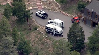 AirTracker7 footage of Conifer-area shooting involving deputy