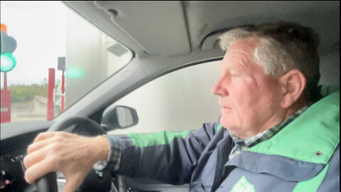 Retired FDNY Firefighter Tommy May and the Irish Toll Plaza on M8 in Tipperary