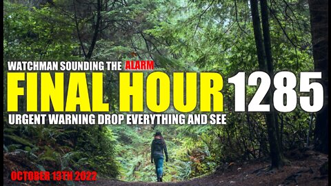FINAL HOUR 1285 - URGENT WARNING DROP EVERYTHING AND SEE - WATCHMAN SOUNDING THE ALARM