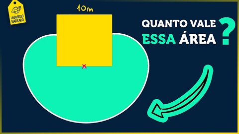 Calcule a ÁREA verde (Geometria: Matemática)