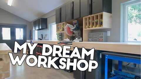 Finally Finishing My Workshop! - Miter Station and Cabinets