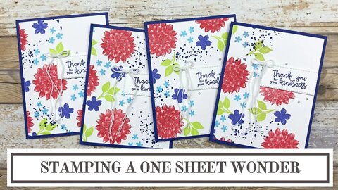 How to Stamp One Sheet Wonder Cards