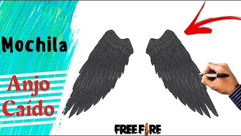 Como Desenhar a Mochila Anjo Caído do Free Fire 🔥🔥