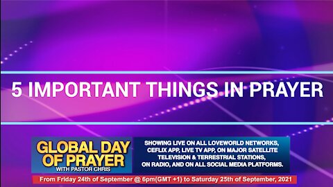 💥 Only 1 Day Away 💥 Global Day of Prayer with Pastor Chris | Friday, September 24 at 1pm Eastern