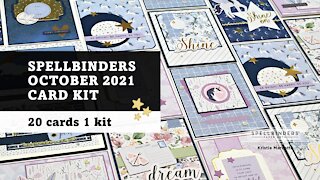 Spellbinders | October 2021 card kit | 20 cards 1 kit