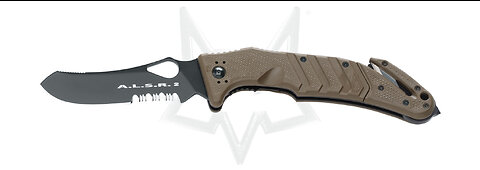 Fox 447COD ALSR2 Linerlock Knife with Brown FRN Handle