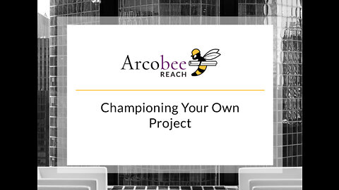 006 - Championing Your Own Project
