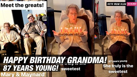 Happy Birthday Grandma Mary! 87 Years Young! |KETO Mom Vlog