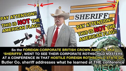So the FOREIGN CORPORATE BRITISH CROWN AGENTS, AKA ‘SHERIFFS’, WENT TO SEE THEIR CORPORATE ROTHSCHILD MASTERS AT A CONFERENCE IN THAT HOSTILE FOREIGN ROTHSCHILD STATE DC -- Butler Co. sheriff addresses what he learned at THE conference