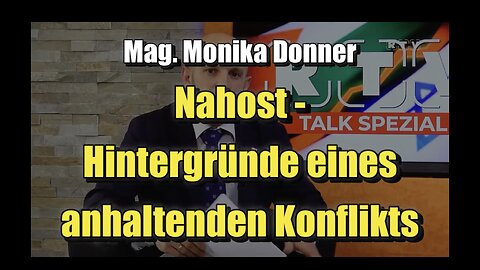 🟥 Monika Donner: Nahost - Hintergründe eines anhaltenden Konflikts (19.10.2023)