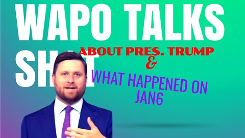 WAPO TALK’S A bunch of BULLSH** before the #Jan6 Hearing