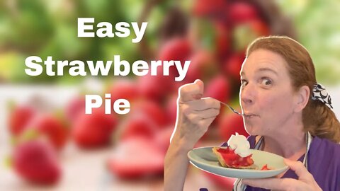 Easy Strawberry Pie with Graham Cracker Crust | Best No-bake Recipe for Strawberry Lovers