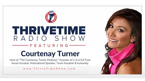 Courtenay joins Clay Clark, LIVE on the set of Thrivetime Show