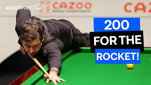 Unbelievable Scenes 🤯 👏 Ronnie Makes His 200th Century At The Crucible! | Eurosport Snooker