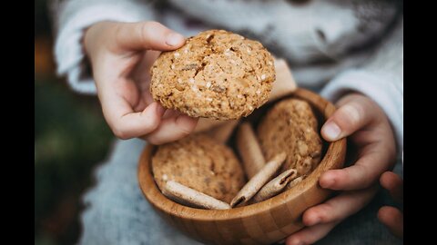 Banana cookie recipe with oatmeal, honey and cinnamon. (no sugar)