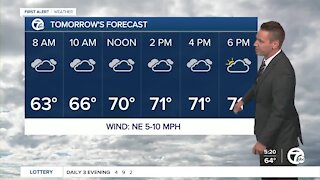 Metro Detroit Forecast: Monday showers; a few storms