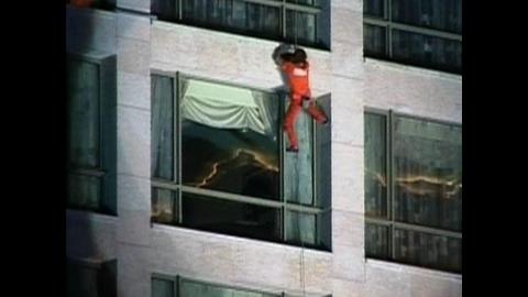 Spiderman Climbs Beirut Hotel