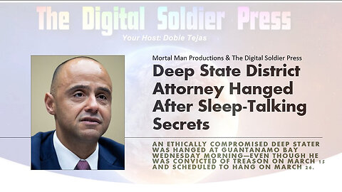 Deep State District Attorney Hanged After Sleep Talking Secrets.