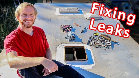 Trying to "Fix" the Major Roof Leaks | DIY Vintage Truck Camper Renovation Episode 3