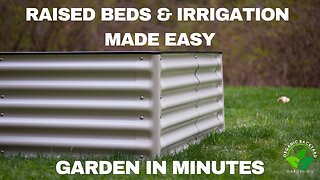 Metal Raised Beds Square Foot Garden Grid Irrigation System Made Easy | Garden in Minutes Review