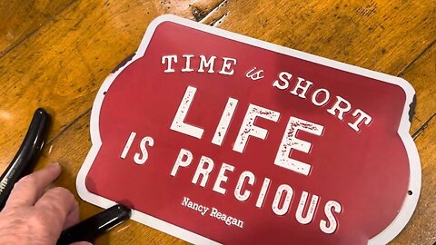 Time is Short Life is Precious - Nancy Regan. An Original Short Story.