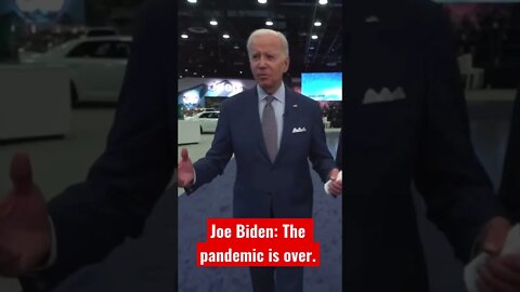 Joe Biden: Die Pandemie ist vorbei.