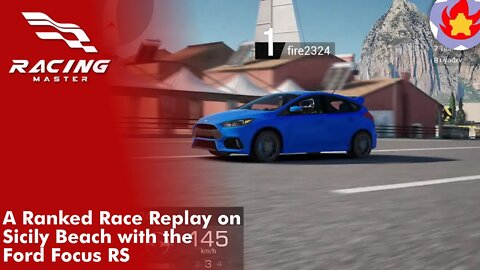 A Ranked Race Replay on Sicily Beach with the Ford Focus RS | Racing Master
