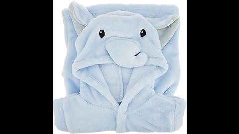 "Wrap Your Little One in Cozy Cuteness with Hudson Baby's Plush Animal Face Bathrobe!"