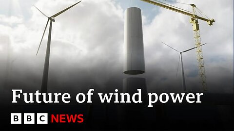 Sweden's giant wooden wind turbine promises greener future | BBC News