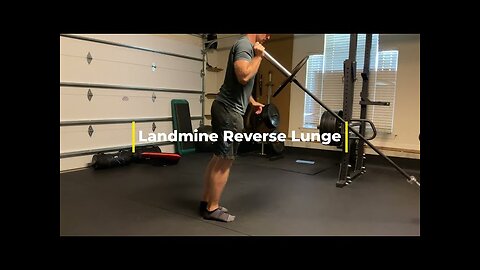 Landmine Reverse Lunge