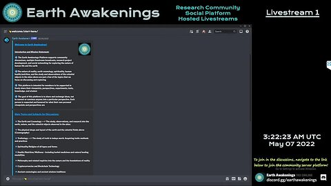 Earth Awakenings - Livestream 1 - #1316