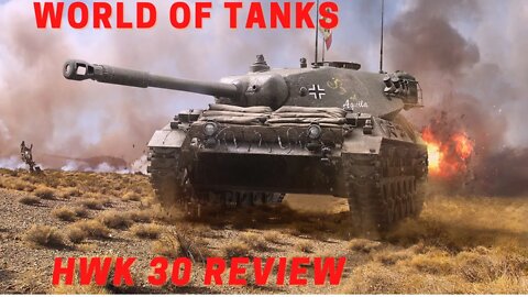 World of Tanks, HWK 30 Premium German Light tank Tier 8 review.