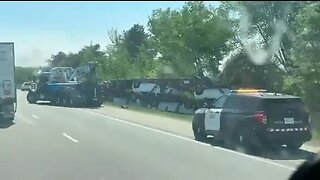 Tractor Trailer Rollover On Highway 401