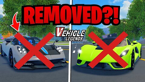 Pagani and Hennessey got REMOVED from ROBLOX Vehicle Legends!