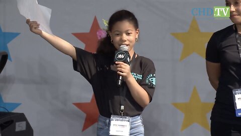 Jayla the Young Freedom Fighter - Full Speech at Defeat the Mandates LA