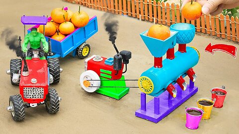 Diy tractor making Automatic Orange Juice Machine | Diy Modern Agriculture Machines | Sunfarming